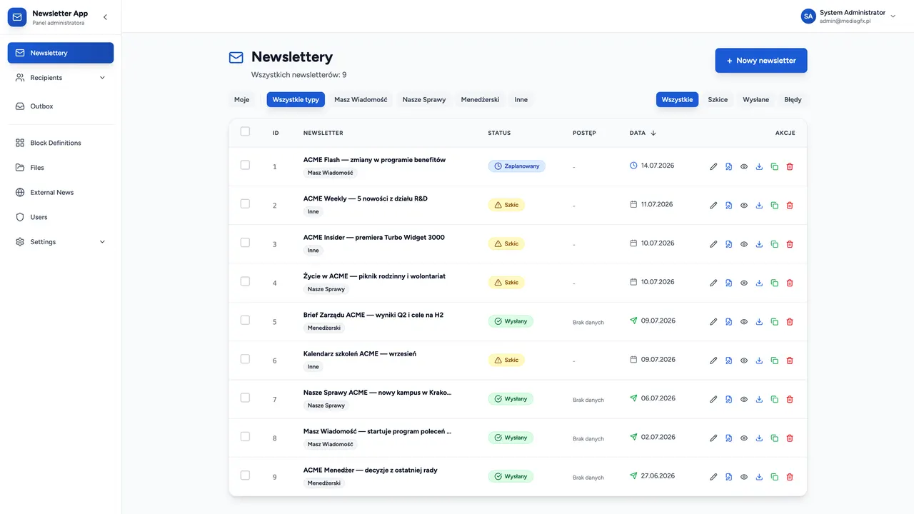 Newsletter — 1